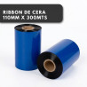 RIBBON CERA 110MM X 300M COLOR NEGRO IMPRESIÓN DE ALTA CALIDAD