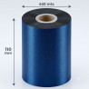RIBBON CERA 110MM X 450M COLOR NEGRO IMPRESIÓN DE ALTA CALIDAD