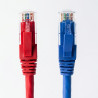 PATCH CORD CAT6 COLOR AZUL 1M SATRA 100% COBRE