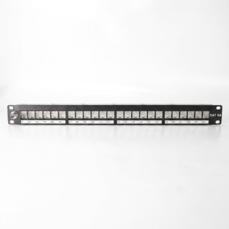 PATCH PANEL CAT6A MODULAR 24 PUERTOS SATRA (DESCARGADO)