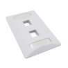 PLACA DE PARED DE 2 PUERTOS CON IDENTIKIT BLANCO SATRA