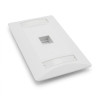 PLACA DE PARED DE 1 PUERTO CON IDENTIKIT BLANCO SATRA