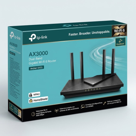 TP-ARCHER-AX55 ROUTER AX3000 TP-LINK AX55 WI FI 6