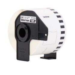 ETIQUETA BROTHER DK-2205 ROLLO CONTINUO FONDO BLANCO LETRAS NEGRAS 62MM X 30.40M