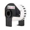 ETIQUETA BROTHER DK-2251 ROLLO CONTINUO FONDO BLANCO LETRAS NEGRA-ROJO 62MM X 15.2M