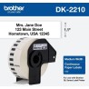 ETIQUETA BROTHER DK-2210 ROLLO CONTINUO FONDO BLANCO LETRAS NEGRAS 29MM X 30.4M