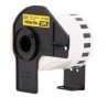 ETIQUETA BROTHER DK-2606 ROLLO CONTINUO FONDO AMARILLO LETRAS NEGRAS 62MM X 15M